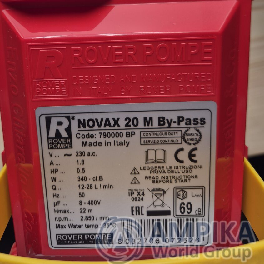 Bomba Rover Pompe NOVAX 20-M By-Pass