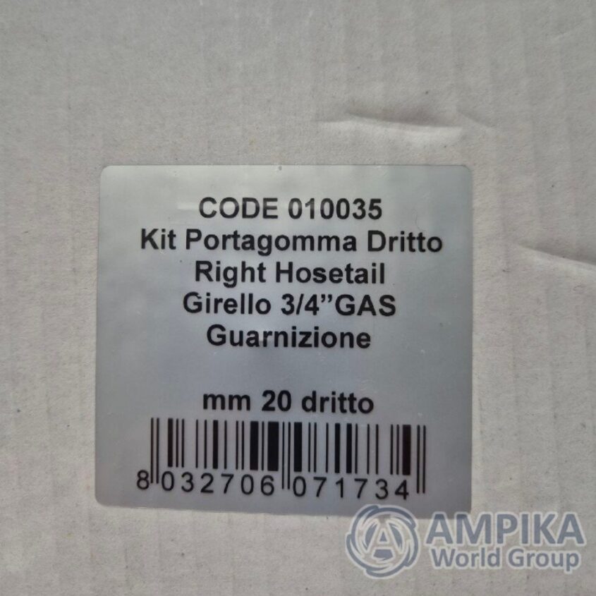 Kit Soporte De Manguera Recto Rover Pompe - Cola De Manguera Derecha mm. 20 x 3/4"