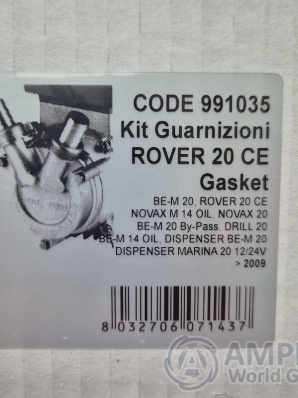 Kit Juntos Rover Pompe 2010 ROVER 10-14-20 / NOVAX 10-14-20