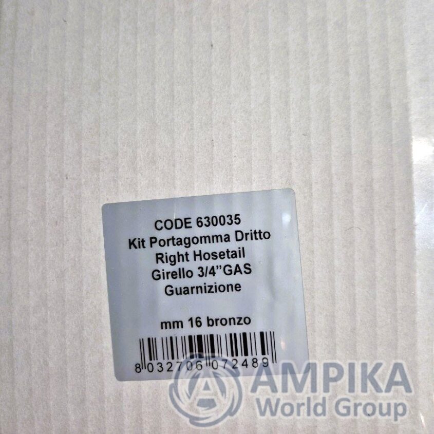 Kit de soporte de manguera recta Pover Pompe 16 mm x 3/4" (630035)
