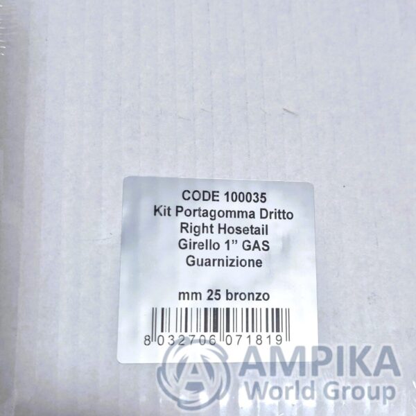 Kit de soporte de manguera recta Rover Pompe 25 mm x 1" (100035)