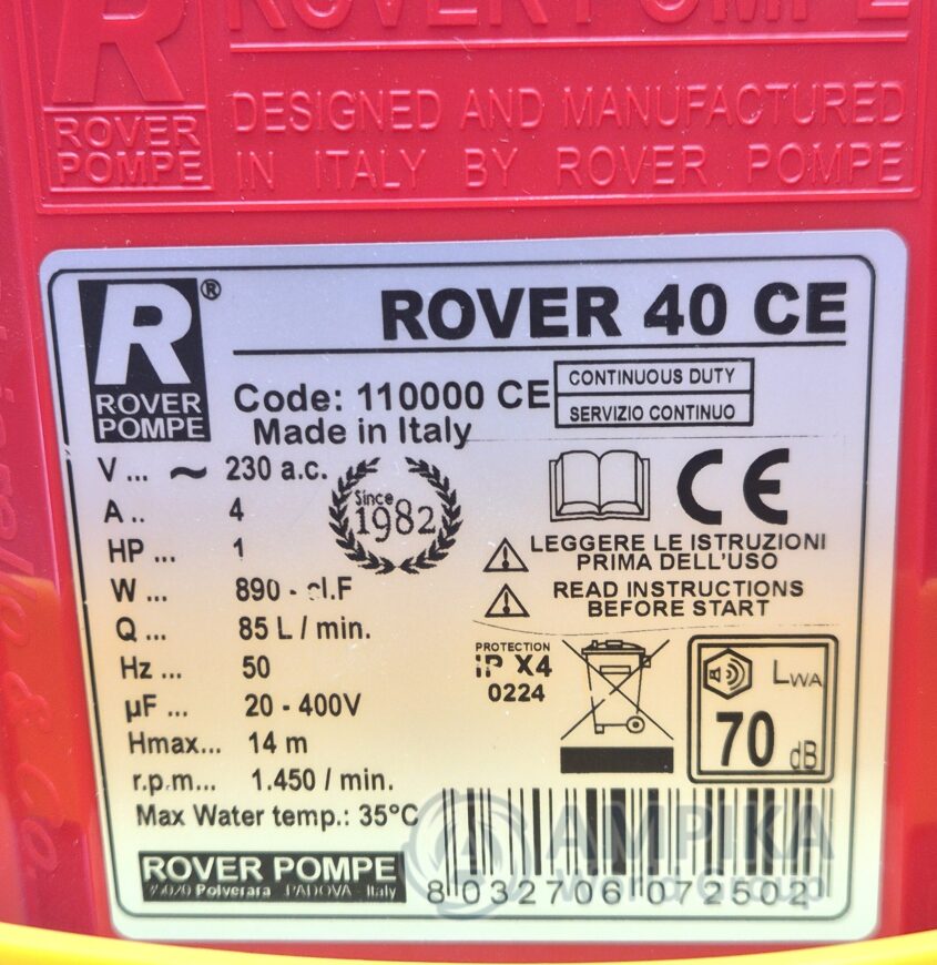 Bomba Rover Pompe ROVER 40 CE