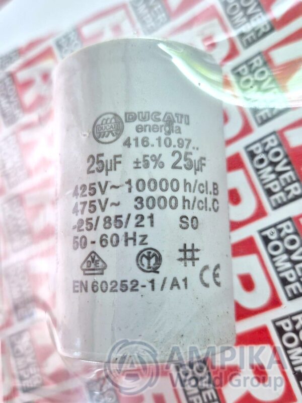 Kit de condensadores µF 25 - 50/60 Hz (690035)