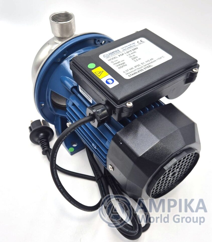 Bomba alimentaria de acero inoxidable Ampika FCP 1,5/15 220V