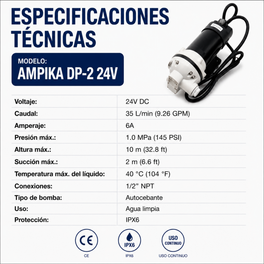 Bomba Ampika DP-2 24V