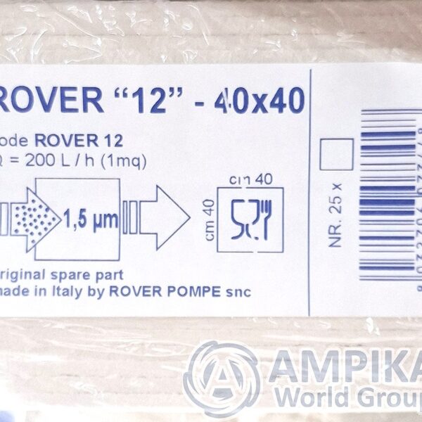 Filtros de cartón Rover Pompe 40x40 (ROVER 12)