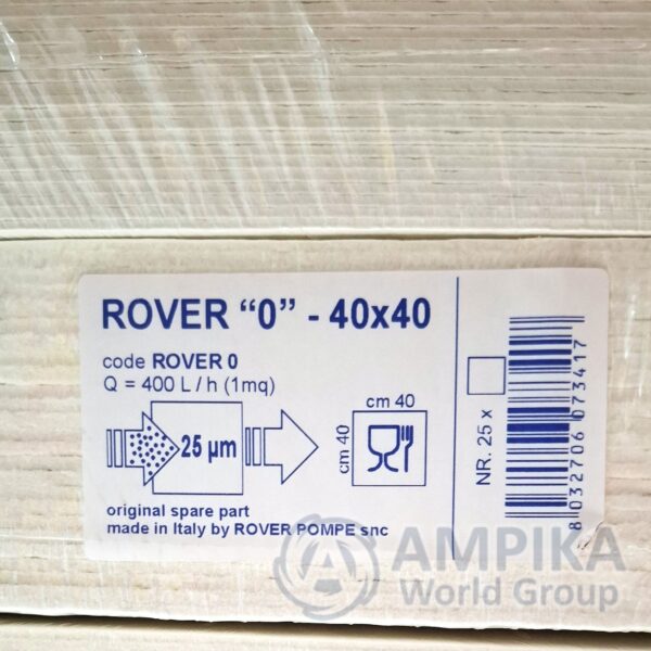 Filtros de cartón Rover Pompe 40x40 (ROVER 0)