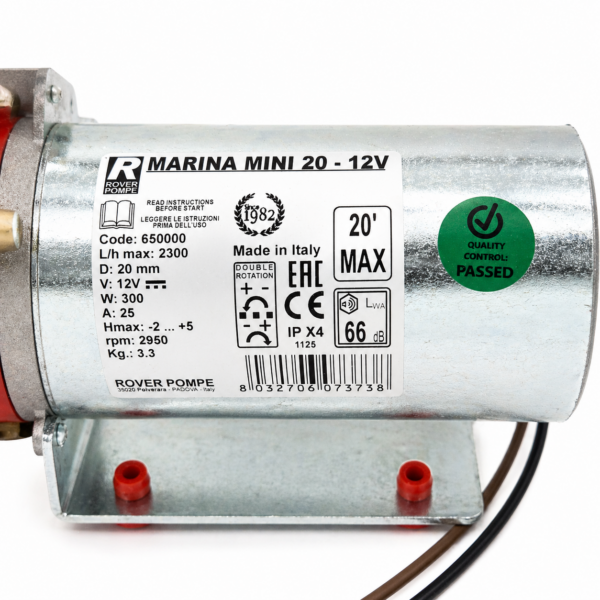 Bomba Rover Pompe MARINA MINI 20 - 12V