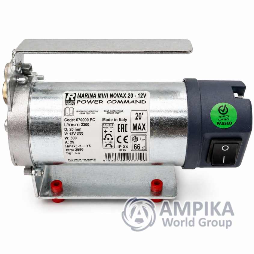 Bomba Rover Pompe MARINA MINI Novax 20 - 12V - Power Command