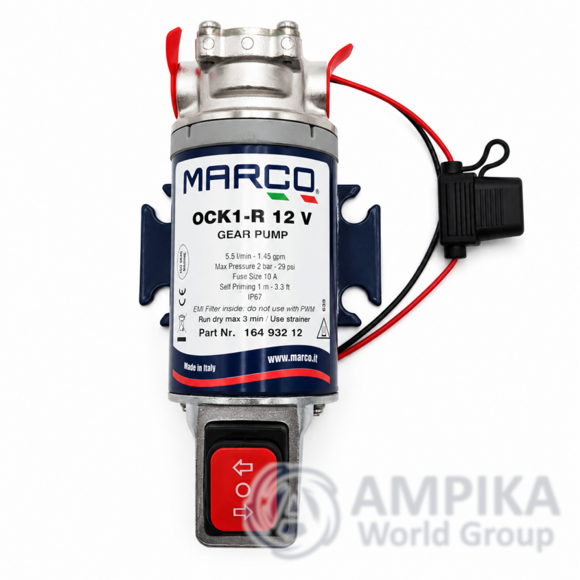 Kit de cambio de aceite con interruptor reversible integrado Marco OCK1-R 12V