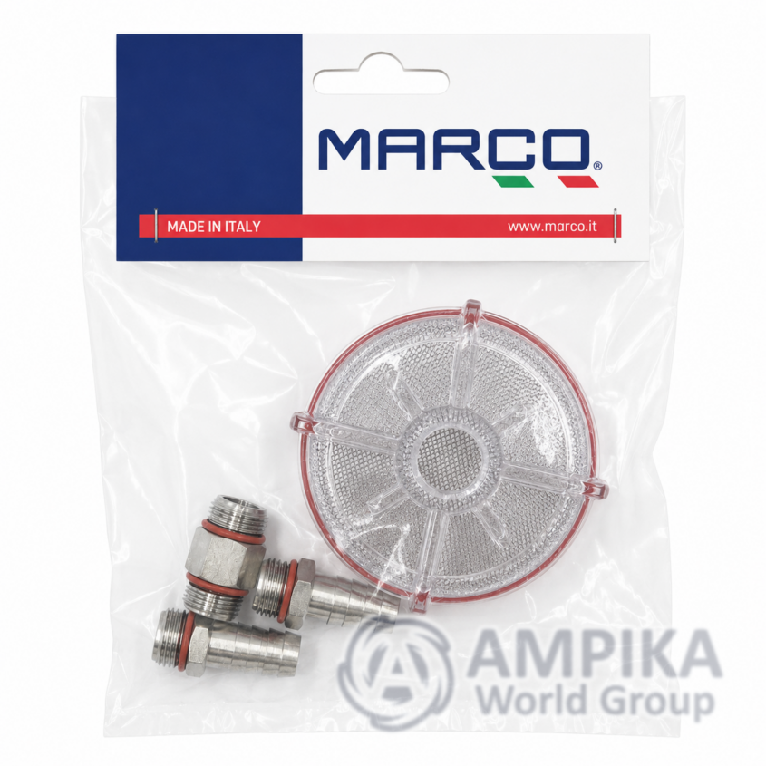 Filtro en línea para Marco IS14 tubo Ø14 mm, junta de silicona, conexiones de acero inoxidable