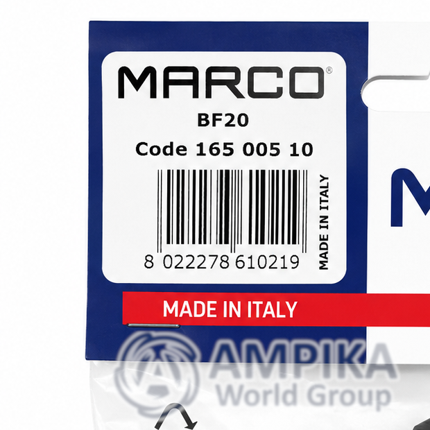 Filtro inferior y racores Marco BF20 para tubo Ø20 mm