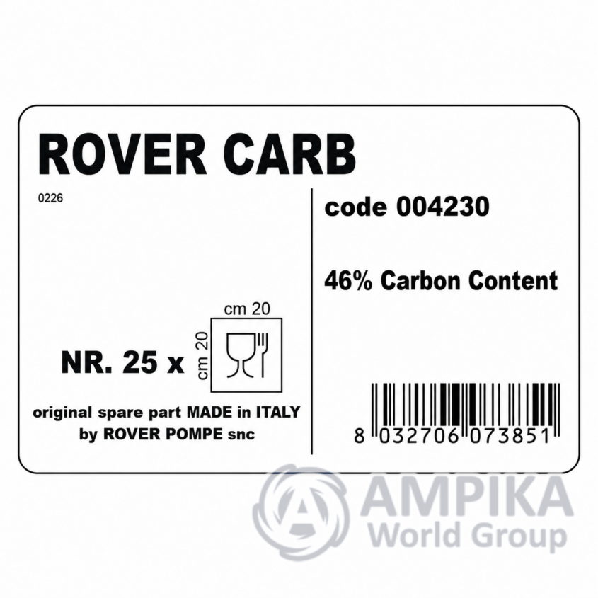 Cartone Filtrante Rover Pompe CARB COLOMBO 20x20 (004230)