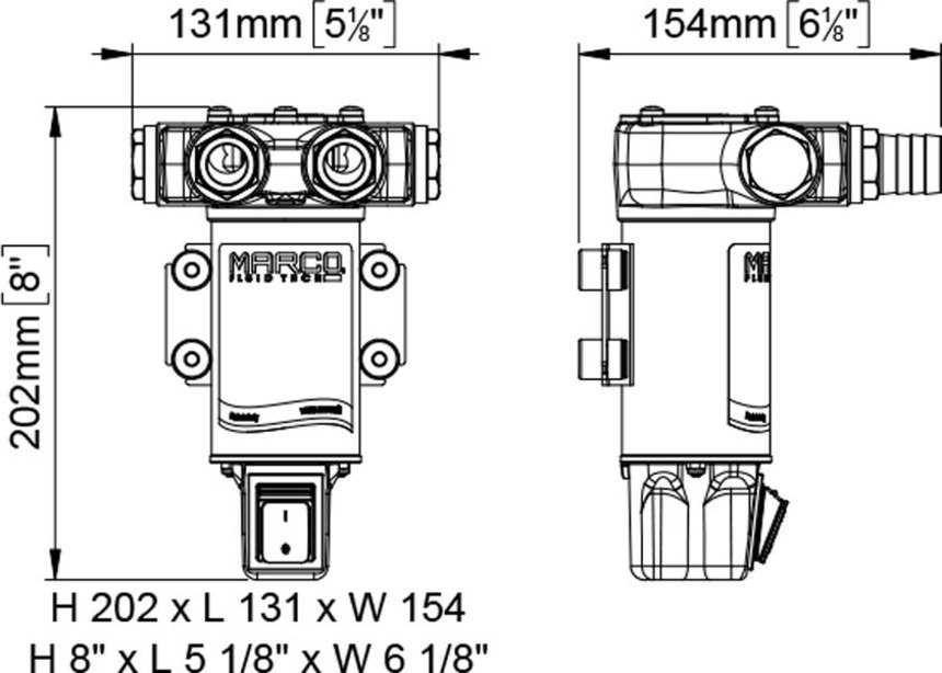 dimensiones VP45-S Ampika WG